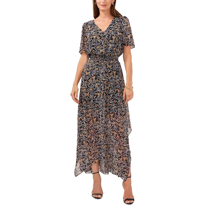 Massive Price Cuts MSK Womens Floral Print Long Maxi Dress