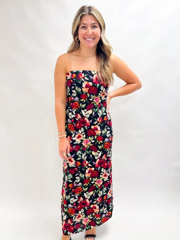 Weekend Bonanza Multi Floral Night In Midi