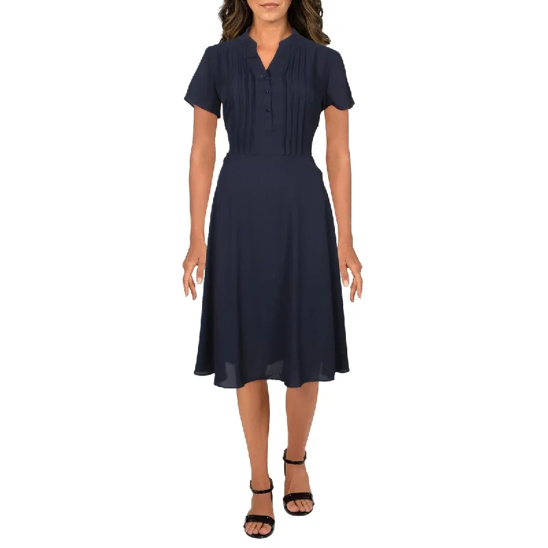 Nanette Nanette Lepore Womens Short Sleeve Knee Midi Dress