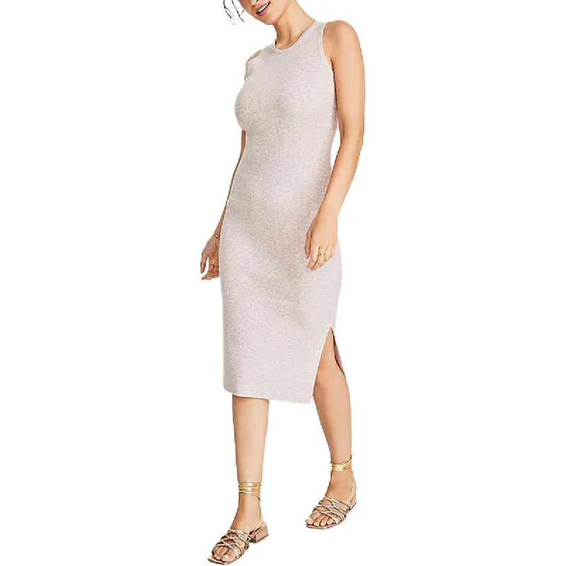 On 34th Womens Ribbed Knit Midi Sweaterdress