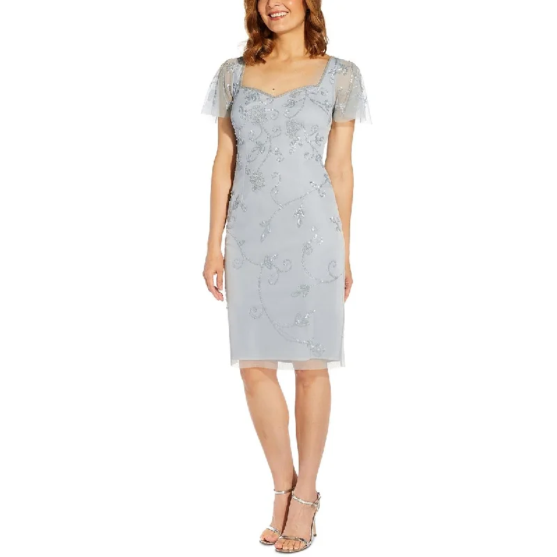 Weekend Shopping Fever Papell Studio by Adrianna Papell Womens Beaded Cocktail And Party Dress