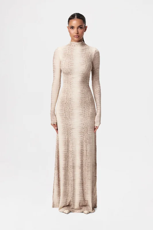 Price Slash Event Naked Animal Print Maxi Dress