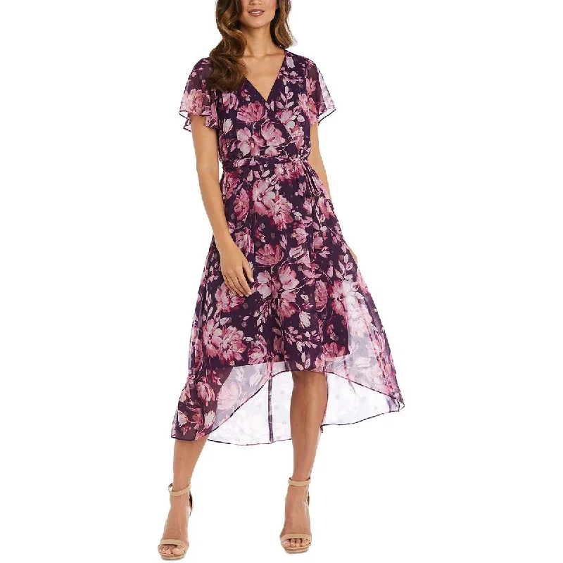 Unbeatable Offer R&M Richards Womens Plus Floral Long Wrap Dress