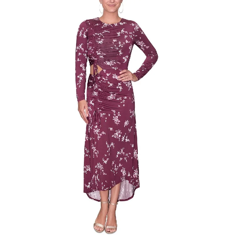 Season-End Deals Rachel Rachel Roy Womens Cutout Long Evening Dress