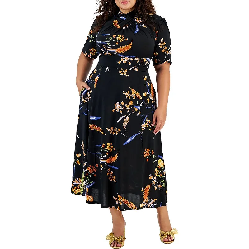 Limited Time Only Rachel Rachel Roy Womens Plus Floral Long Maxi Dress