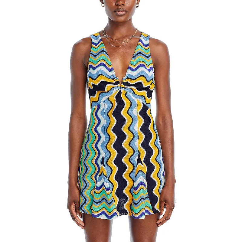Hot Picks Ramy Brook Womens Lyra Wavy Mini Midi Dress
