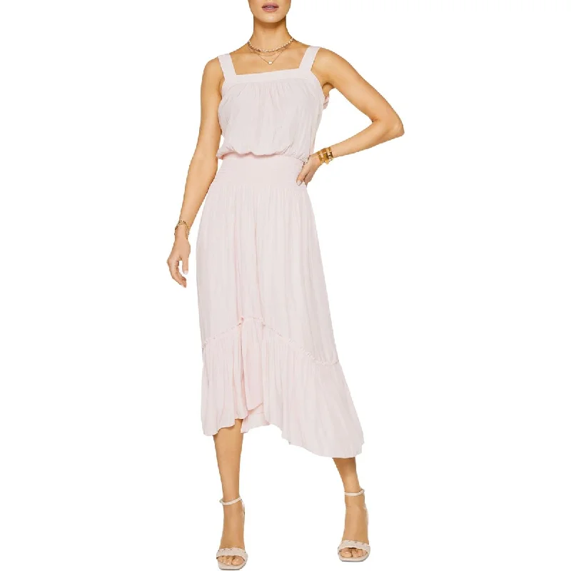 Super Deal Ramy Brook Womens Mackenzy Smocked Long Midi Dress