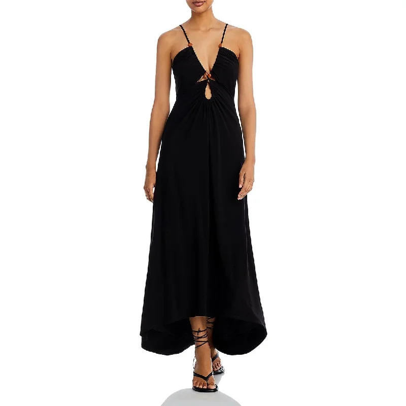 Weekend Must-Have Offers Ramy Brook Womens Milly Knit Keyhole Maxi Dress