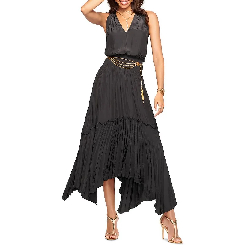 One-Day Sale Ramy Brook Womens Pleated Smocked Maxi Dress