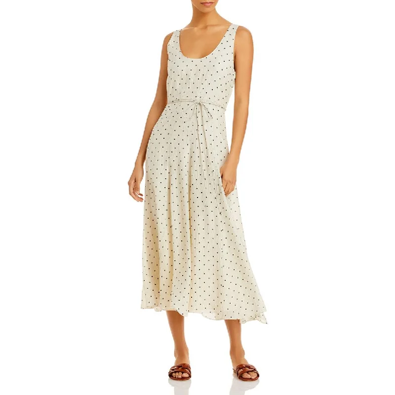 Rebecca Taylor Womens Silk Polka Dot Maxi Dress