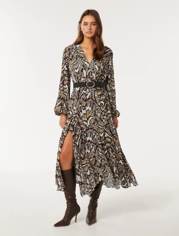 Weekend Exclusive Discounts Rochelle Assymetric Hem Midi Dress