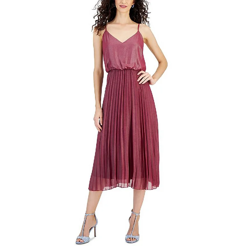 Weekend Shopping Deals Sam Edelman Womens Metallic Midi Maxi Dress