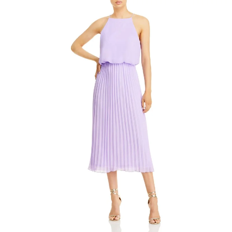 Weekend Price Slash Event Sam Edelman Womens Shutter Pleat Midi Dress