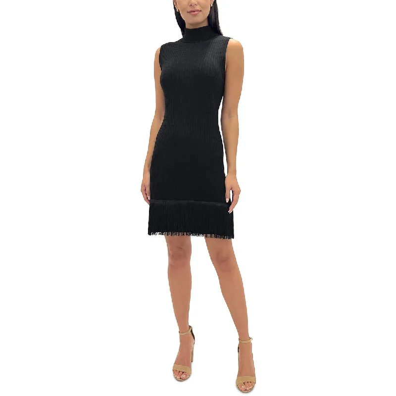 Weekend Offers and Savings Sam Edelman Womens Turtleneck Knee-Length Sweaterdress