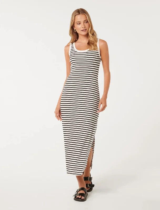 Weekend Super Sale Frenzy Samara Ribbed Jersey Midi Dress