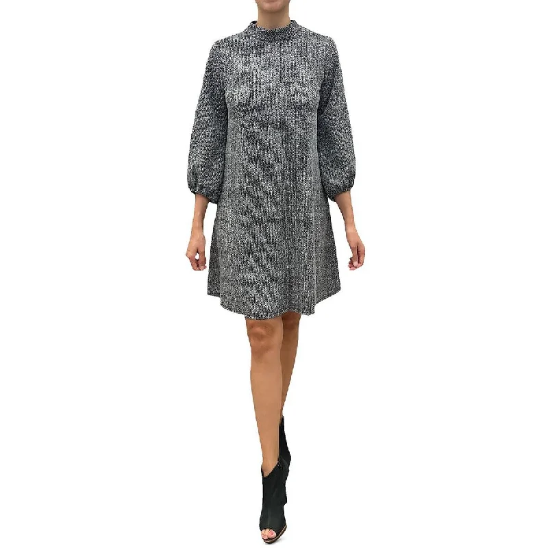 Offer Ending Soon Signature By Robbie Bee Womens Mock Neck Midi Shift Dress