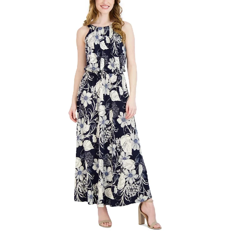 Flash Sale Signature By Robbie Bee Womens Petites Floral Print  Maxi Dress