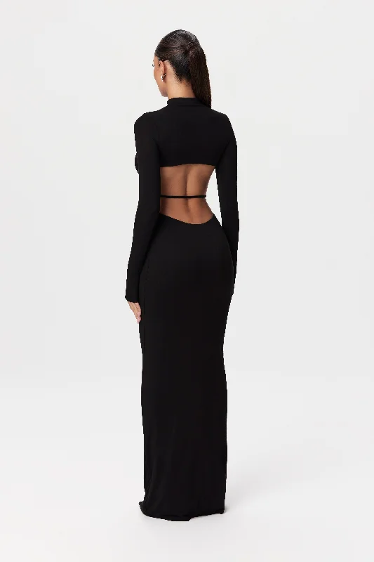 Weekend Savings Bonanza Smooth Back Cut Out Maxi Dress