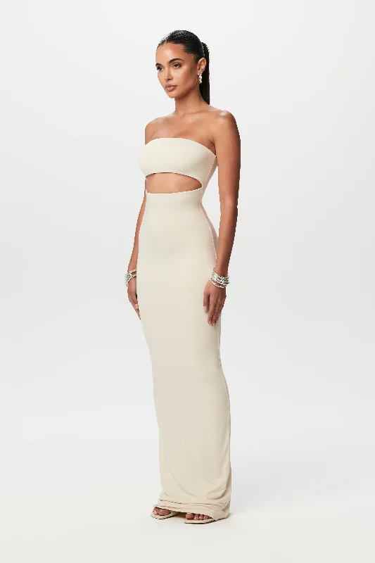 Weekend Hot Offers Smooth Cut Out Tube Maxi Dress