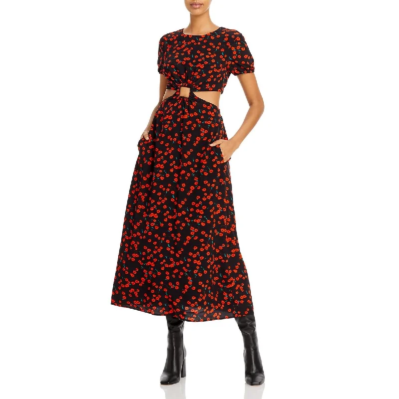 Limited-Time Flash Deal STAUD Womens Calypso O-Ring Long Maxi Dress