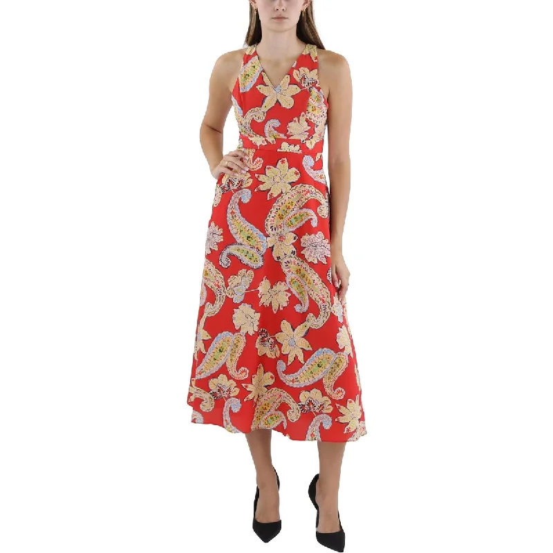 Big Discount Event Tahari ASL Womens Petites Printed Long Maxi Dress
