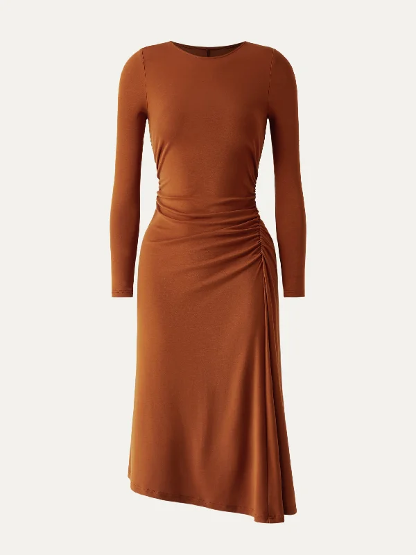 Big Sale Event Tencel Asymmetrical Midi Dress
