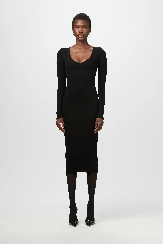 Limited Offer NW Sculpt V-Neck Midi Dress
