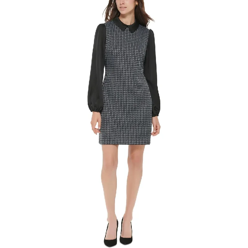 Seasonal Discounts Tommy Hilfiger Womens Layered Midi Shift Dress