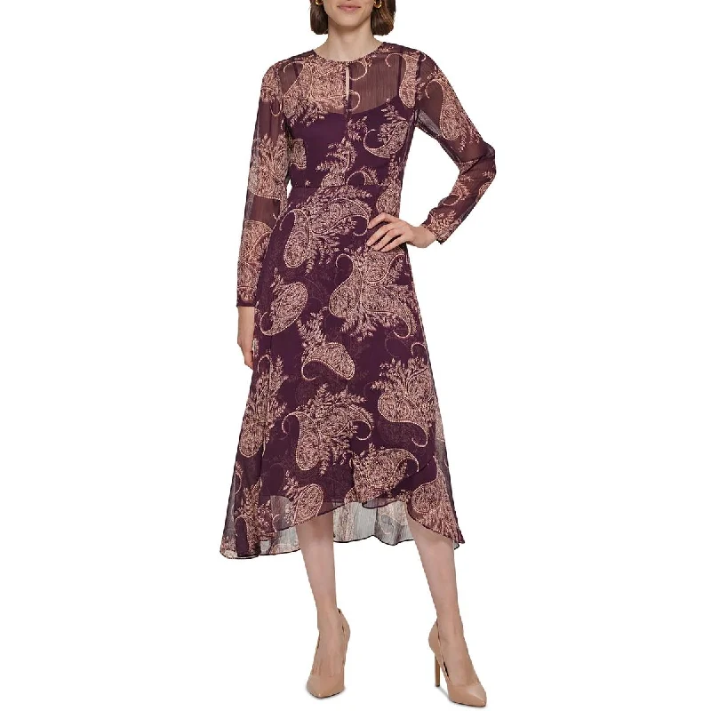 Weekend Shopping Highlights Tommy Hilfiger Womens Paisley Midi Midi Dress