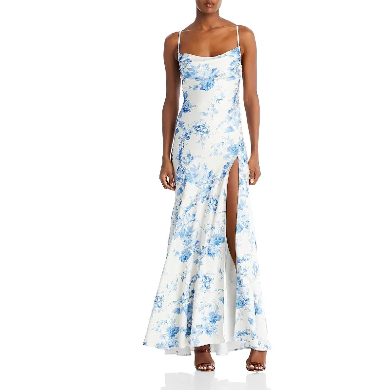 Shop More, Save More V. Chapman Womens Isla Floral Slit Maxi Dress