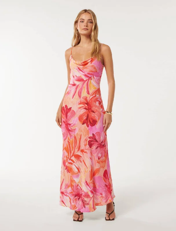 Weekend Special Discounts Valerie Cowl Neck Maxi Dress