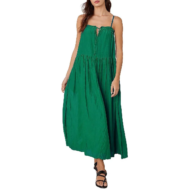 VELVET BY GRAHAM & SPENCER Womens Farrah Silk Blend Long Maxi Dress