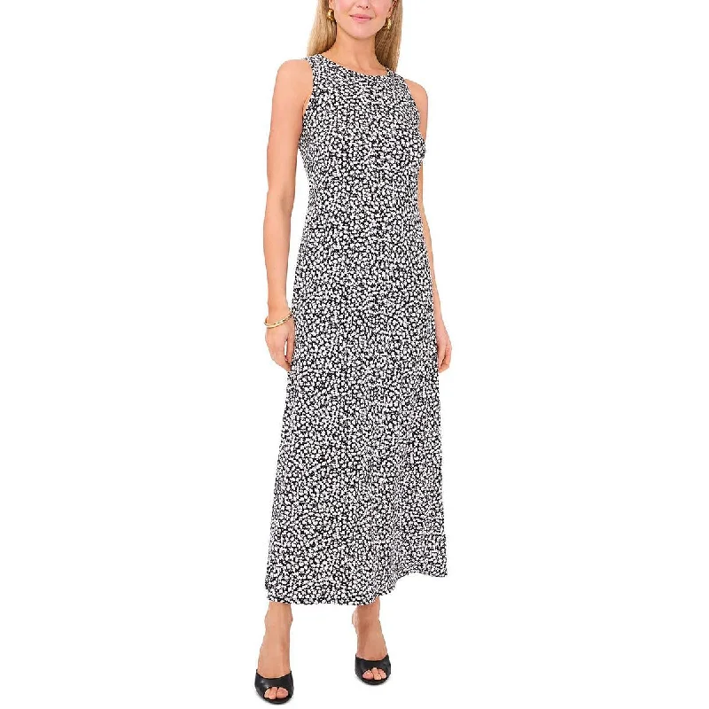 Weekend Limited-Time Offers Vince Camuto Womens Floral Print Long Maxi Dress