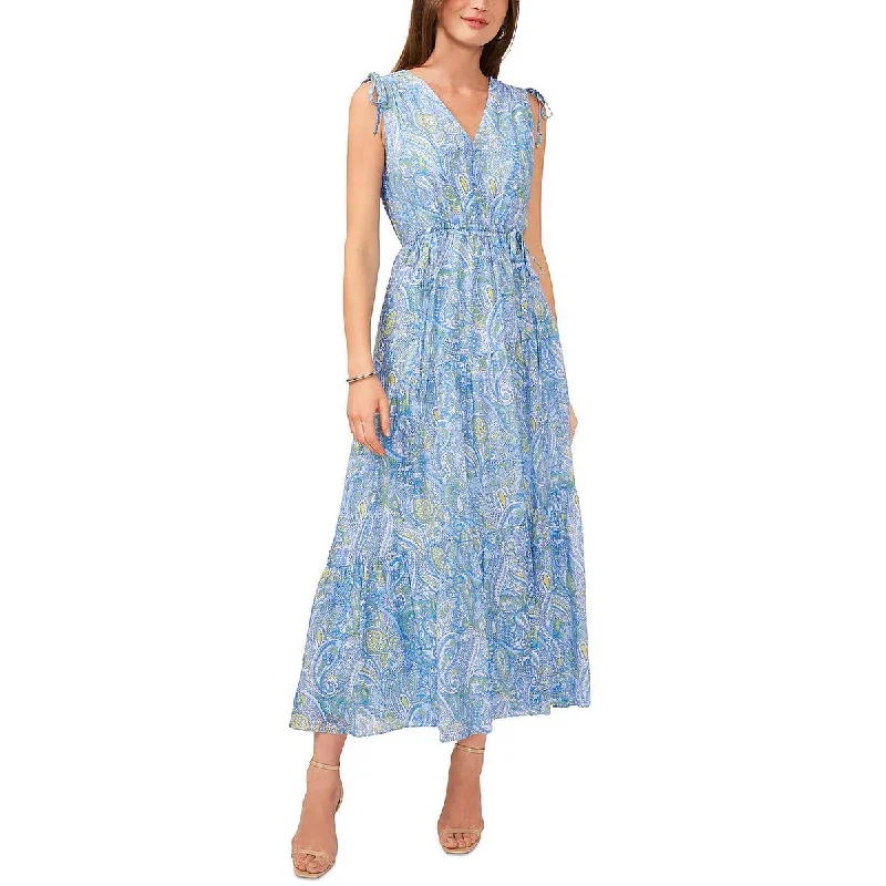 Weekend Flash Discount Vince Camuto Womens Paisley Long Maxi Dress