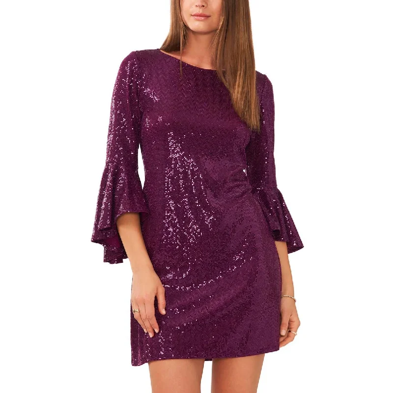 Price Cut Alert Vince Camuto Womens Sequined Short Cocktail And Party Dress