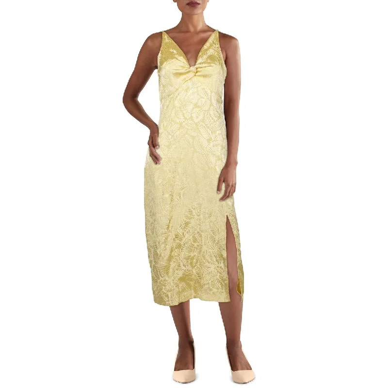 Flash Sale Willow Womens Glenda Jacquard V-Neck Midi Dress