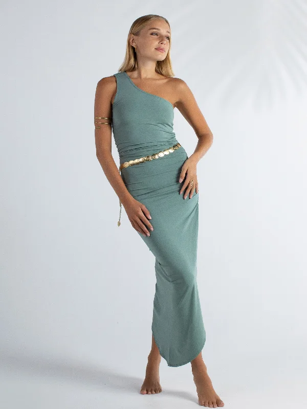 Grab It Now Zahra Dress - Sage