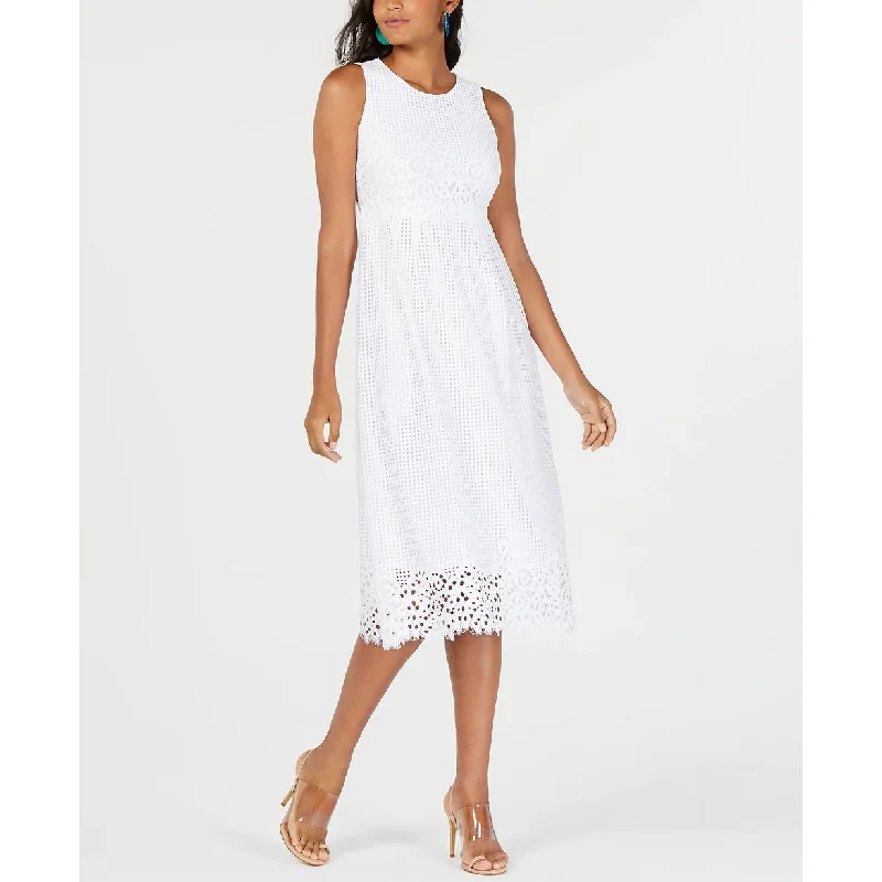 Weekend Offers Galore Alfani Women's Petite Lace Midi Dress White Size 0
