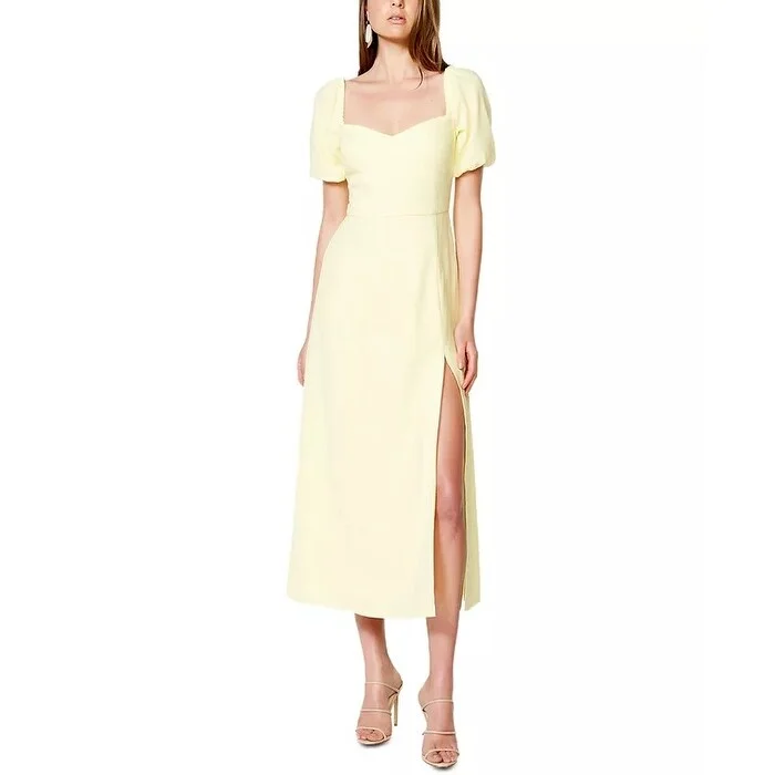 Weekend Discount Blast Bardot Women's Jacynta Midi Dress Yellow Size Medium