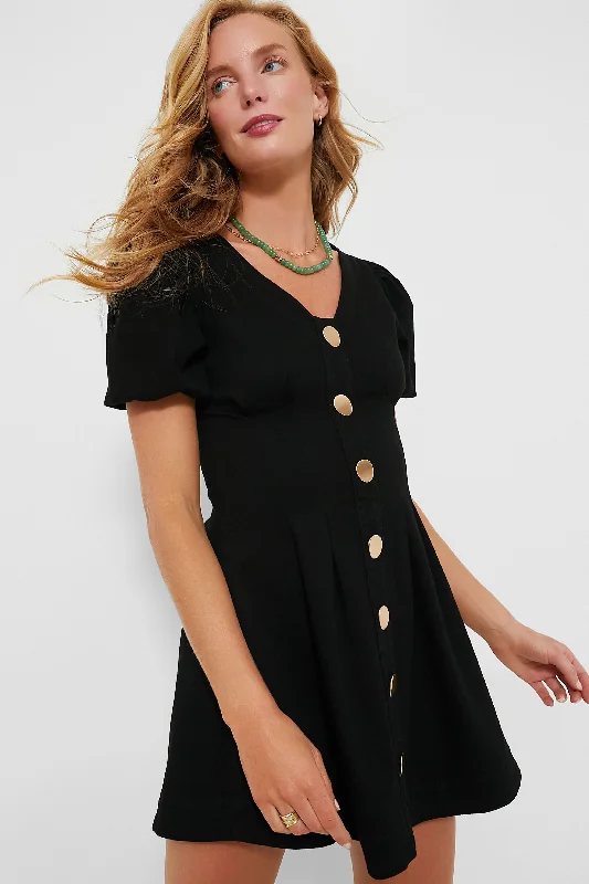 Weekend Price Drop Frenzy Black Denim Emelia Mini Dress