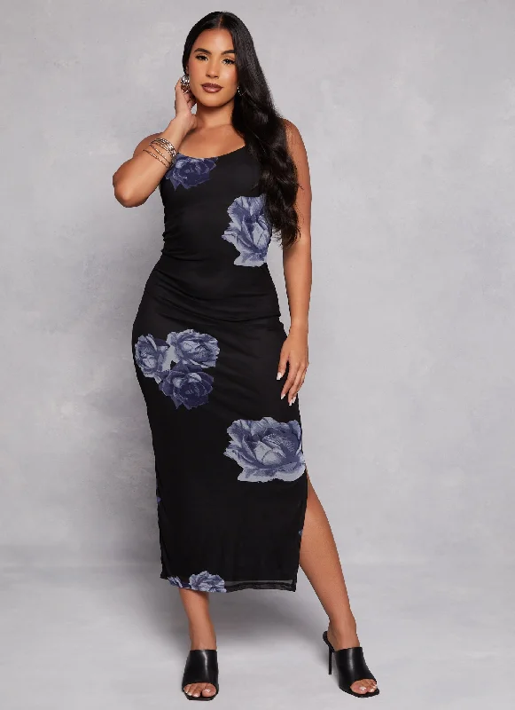 End-of-Season Sale Floral Pattern Cami Maxi Dress