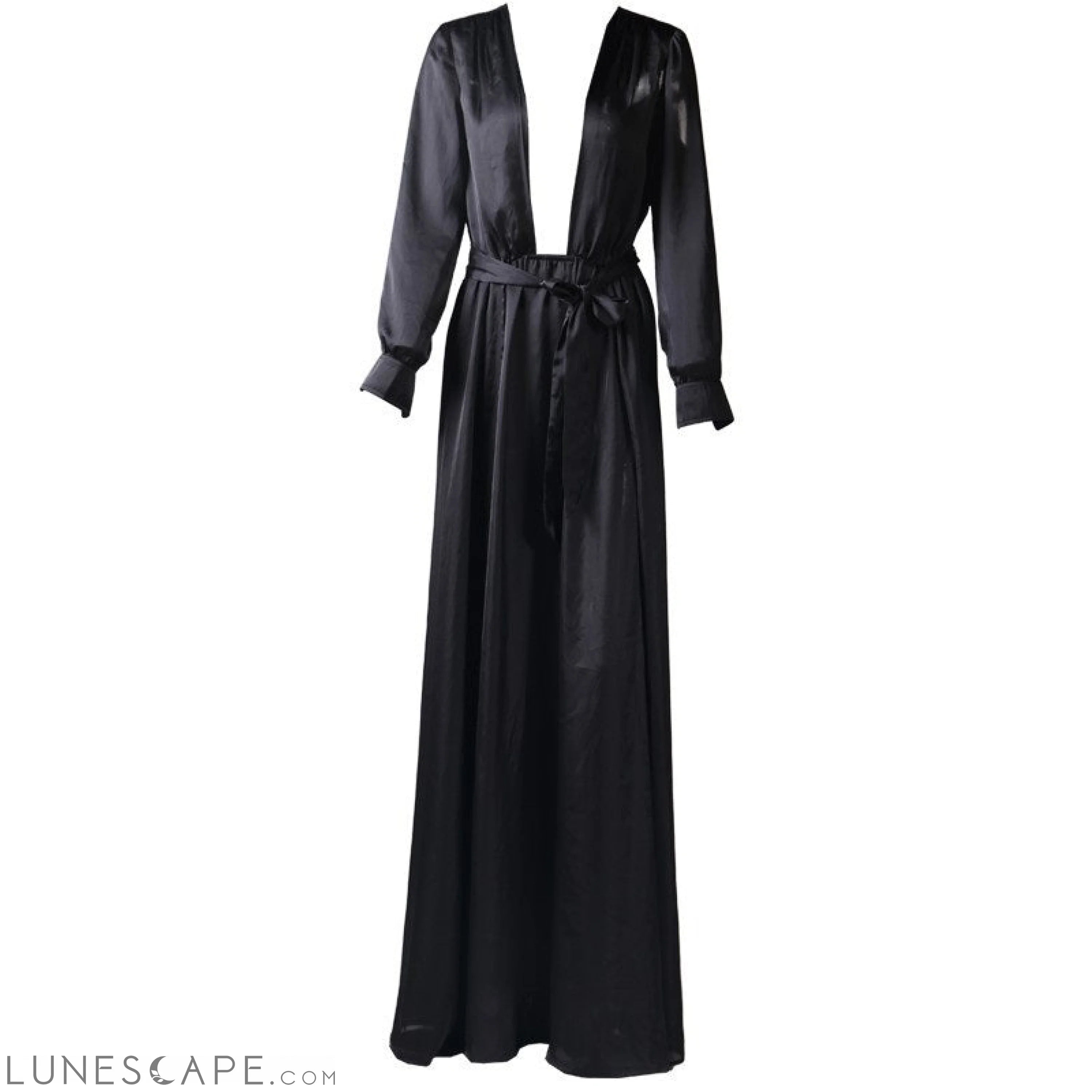 Deal of the Week Black Thigh Slit Maxi Dress