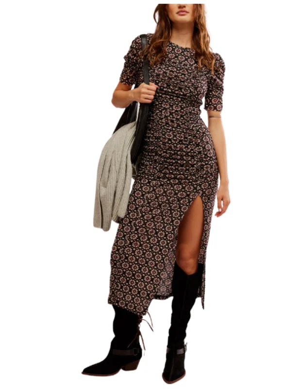 Today Only Brielle Midi in Black Combo