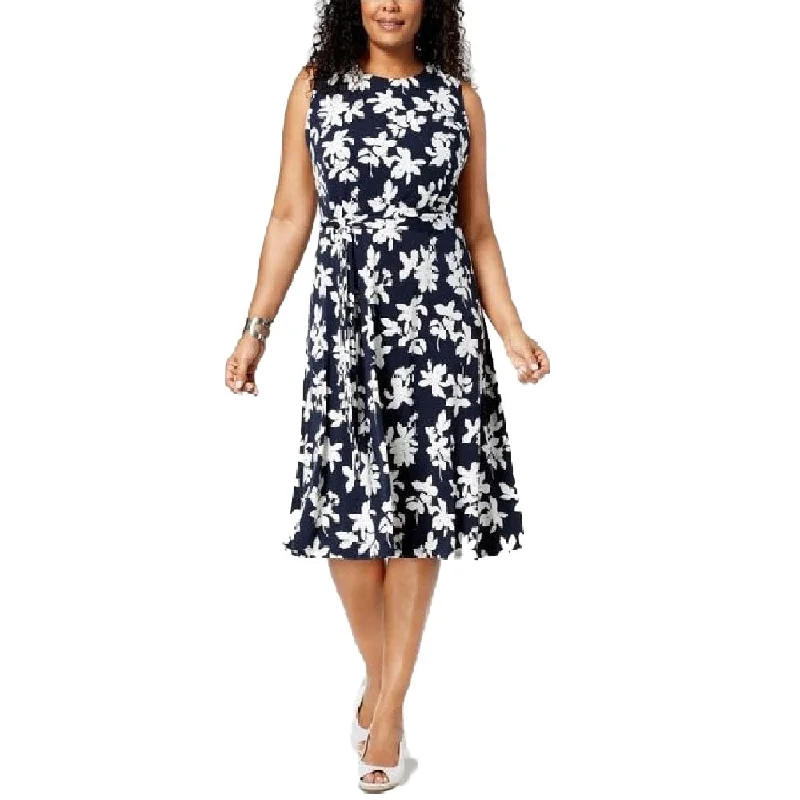 Weekend Super Sale Charter Club Women's Sleeveless Midi Dress Blue White Floral Combo Size Extra Small Weekend Super Sale Charter Club Women's Sleeveless Midi Dress Blue White Floral Combo Size Extra Small