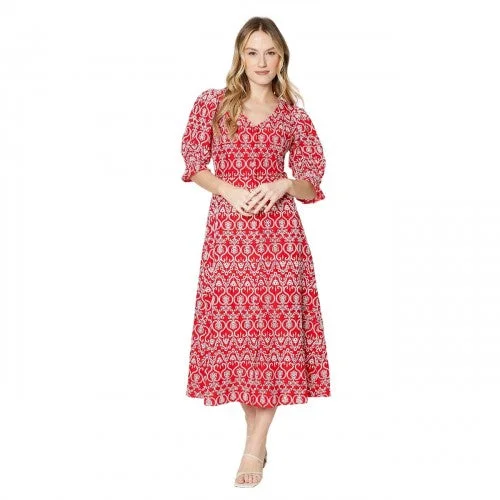 Weekend Offers and Savings Dorothy Perkins Womens/Ladies Broderie Button Through Midi Dress Weekend Offers and Savings Dorothy Perkins Womens/Ladies Broderie Button Through Midi Dress
