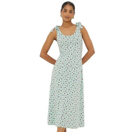 Weekend Bargain Time Dorothy Perkins Womens/Ladies Ditsy Print Tie Shoulder Midi Dress Weekend Bargain Time Dorothy Perkins Womens/Ladies Ditsy Print Tie Shoulder Midi Dress