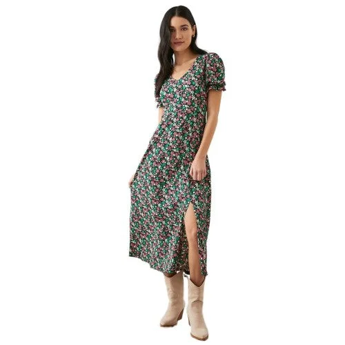 Special Offers Dorothy Perkins Womens/Ladies Ditsy Print V Neck Short-Sleeved Midi Dress Special Offers Dorothy Perkins Womens/Ladies Ditsy Print V Neck Short-Sleeved Midi Dress