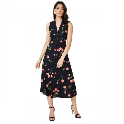 Limited-Time Discount Dorothy Perkins Womens/Ladies Floral Button Through Midi Dress