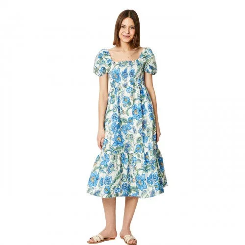 Weekend Hot Savings Dorothy Perkins Womens/Ladies Floral Puff Sleeve Midi Dress