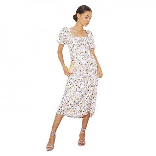 Weekend Massive Discounts Dorothy Perkins Womens/Ladies Floral Sweetheart Petite Puffed Midi Dress Weekend Massive Discounts Dorothy Perkins Womens/Ladies Floral Sweetheart Petite Puffed Midi Dress